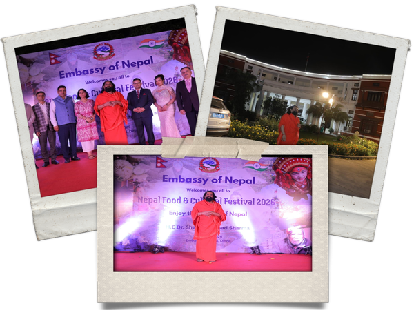 नेपाल दूतावास, नई दिल्ली में भव्य सांस्कृतिक संध्या — योगी प्रियव्रत अनिमेष मुख्य अतिथि