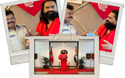 Senior IPS Officer Satish Kumar Ishwardas Gajbhiye Felicitates Yogi Priyavrat Animesh