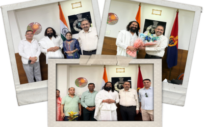 Yogi Priyavrat Animesh Pays Courtesy Visit to Newly Appointed IGP Ashok Kumar OOJ Foundation Presents Special Publication; Renowned Industrialist Surender Gupta Also Honoured