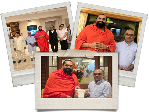 Yogi Priyavrat Animesh held an important meeting with senior RSS leader Kulbhushan Kulkarni, discussing India’s future